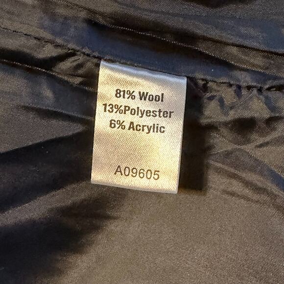 Appleseed’s Wool Blend Belted Jacket Textured Gray Black Cozy Coat Pockets Sz M - Picture 10 of 10